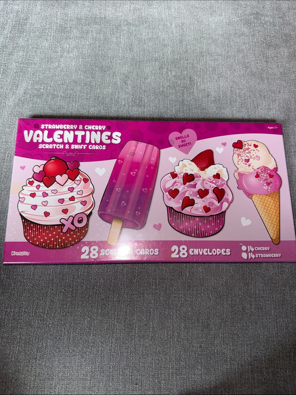 Kids Valentines Scratch & Sniff Cards